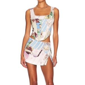 x Paloma Elsesser Micro Mini Skirt in Baroque